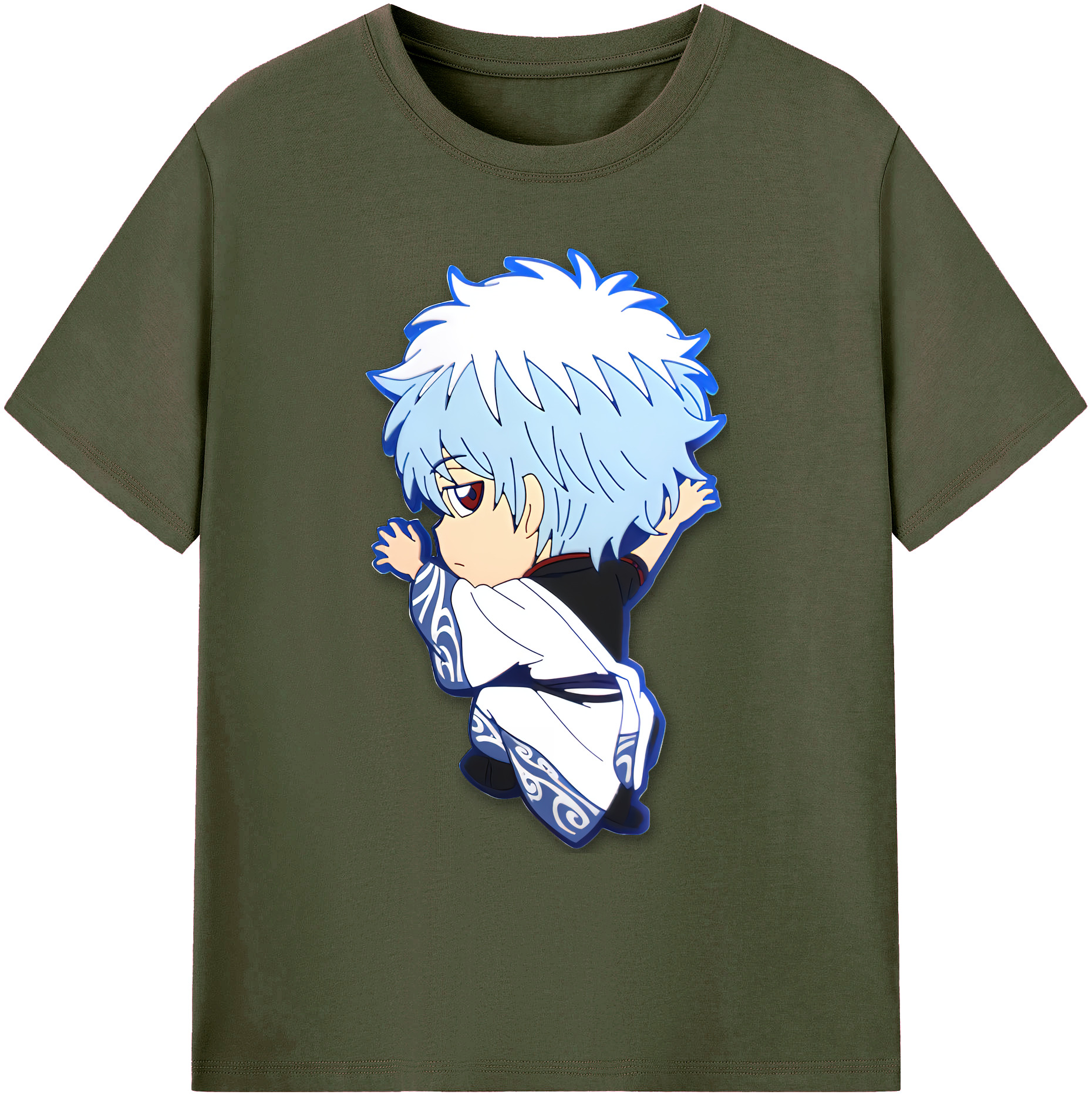 （画像用） ぎんたま 坂田銀時（さかたぎんとき） 神楽 志村新八（しむら しんぱち） GINTAMA Sakata Gintoki Kagura Shimura Shinpachi 綿100％ メンズ半袖Tシャツ｜肌触りやわらか＆通気性